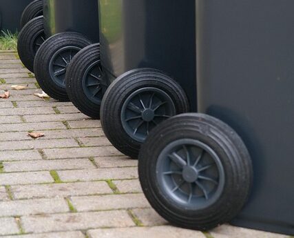 garbage can, bikes, mobile, waste, garbage, ton, waste bins, ton of plastic, black, large refuse containers, mgb, waste bin, waste container, trash can, container